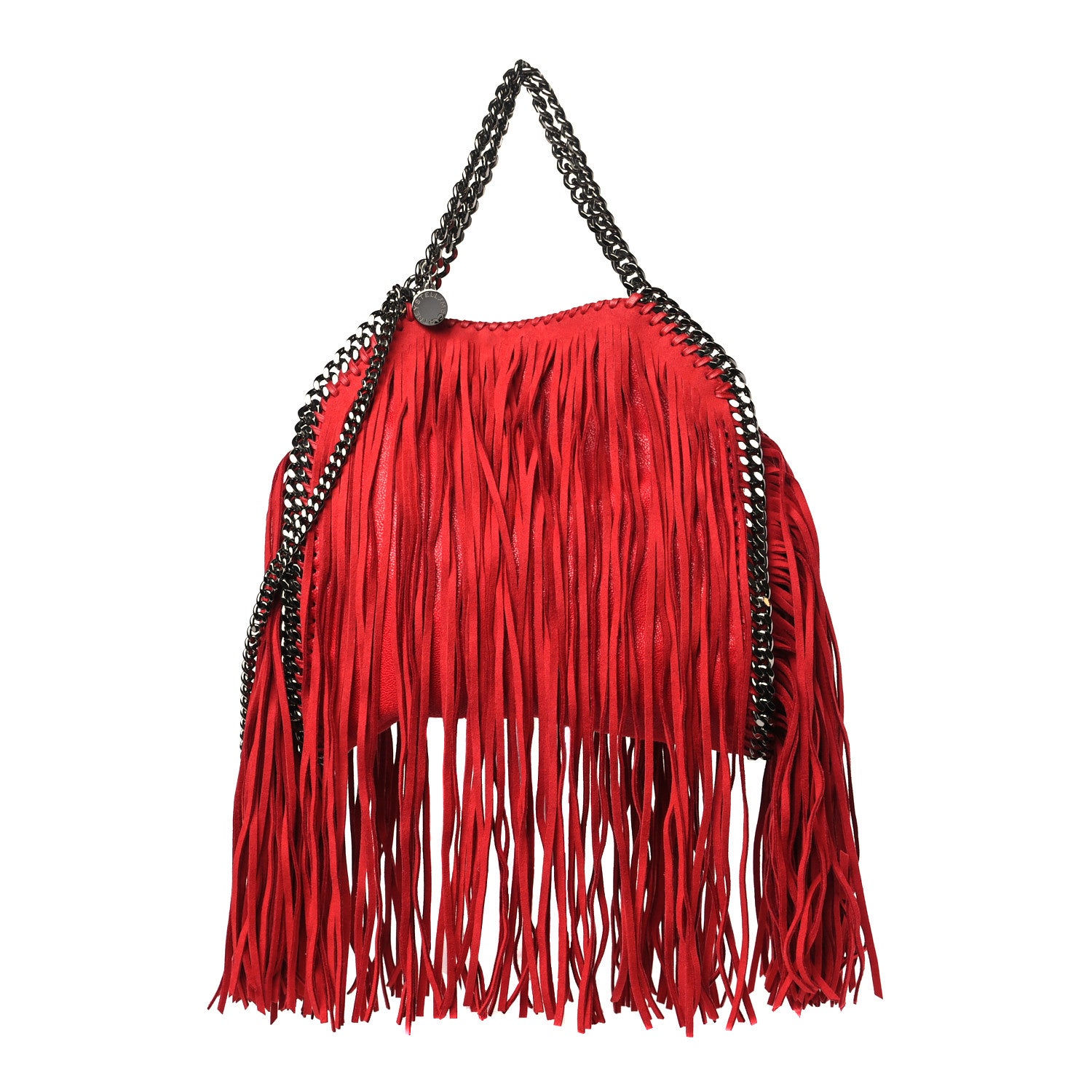 Stella McCartney Eco Suede Mini Fringe Falabella Tote Black 1 of 10