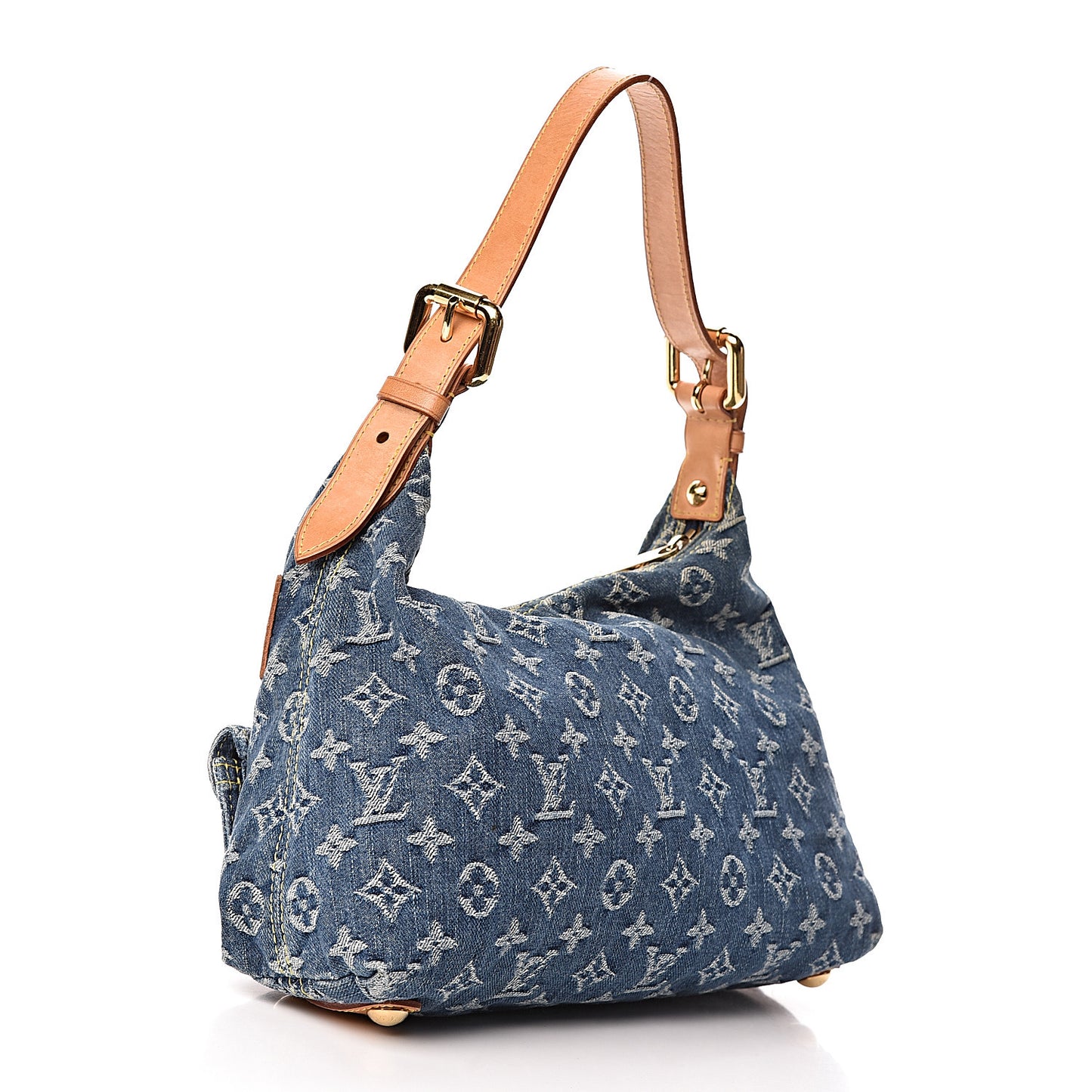 Monogram Denim Baggy PM Blue