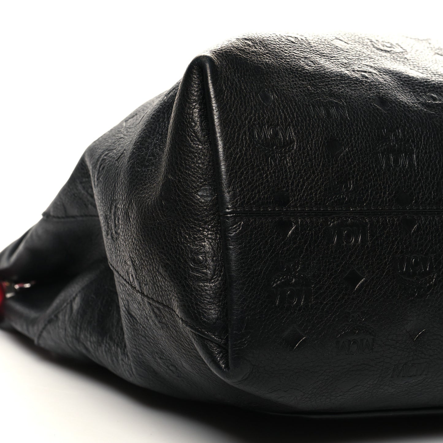 Calfskin Ottomar Monogram Large Klara Hobo Black Red