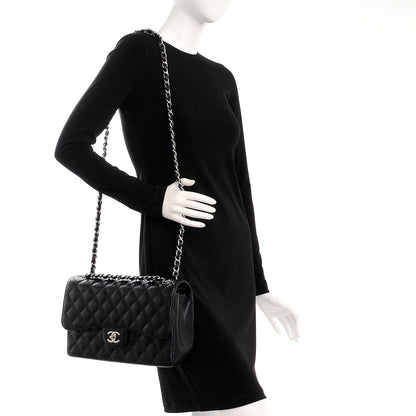 Chanel Caviar Quilted Jumbo Double Flap Black 2 of 8