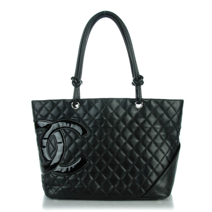 Chanel Calfskin Quilted Large Cambon Tote Black 1 of 7