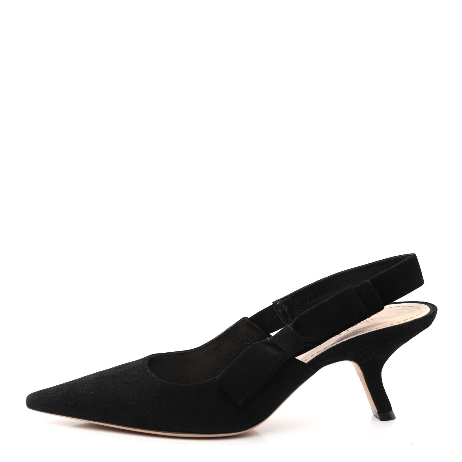 Christian Dior Velvet Slingback Pumps 40 Black 1 of 9