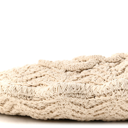 Chloe Crochet Paravent Small Bracelet Tote Bag  Off White 8 of 9