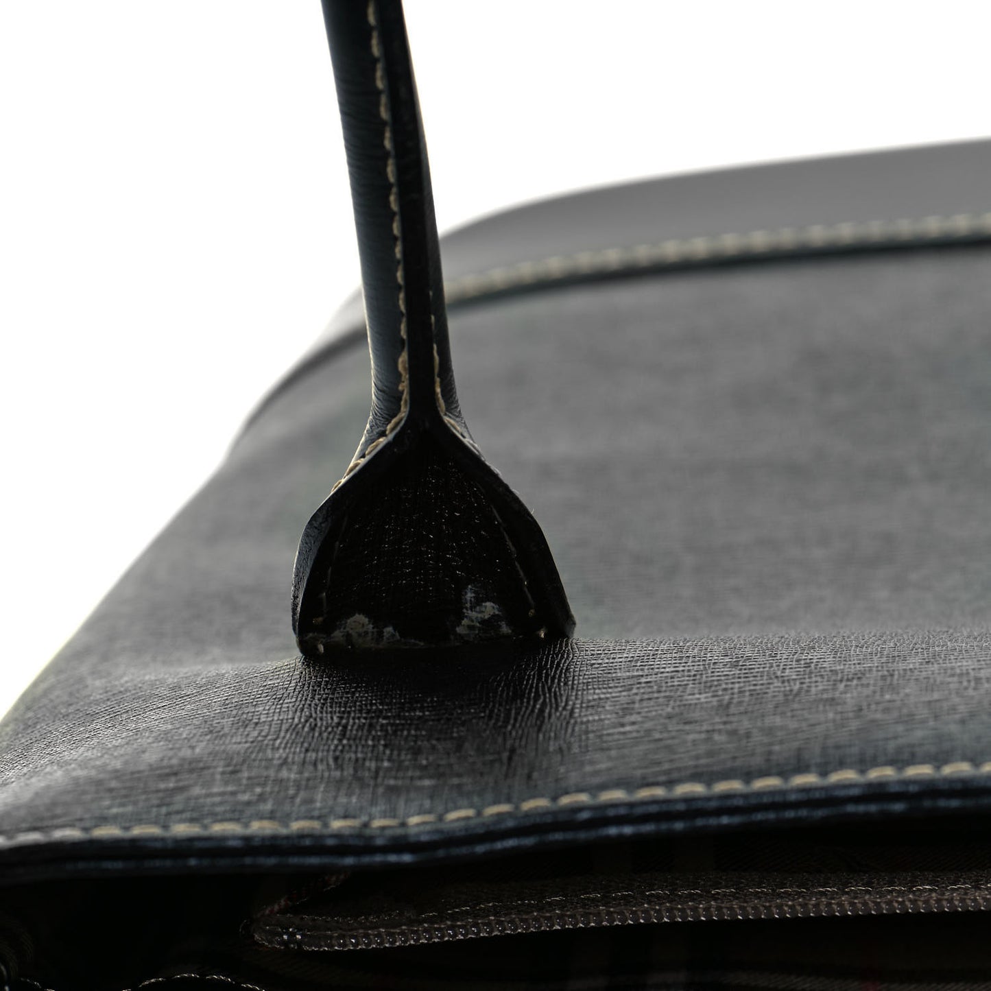 Saffiano Top Handle Bag Black