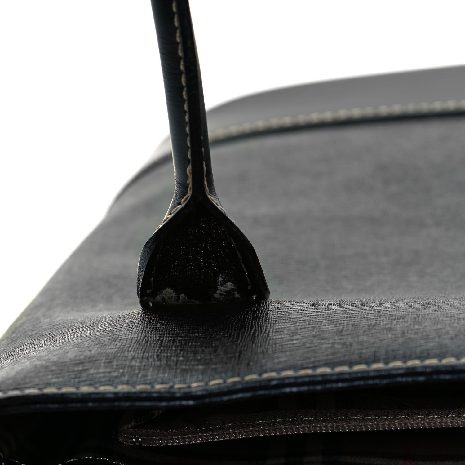 Burberry Saffiano Top Handle Bag Black 13 of 13