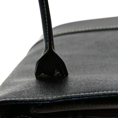Burberry Saffiano Top Handle Bag Black 13 of 13