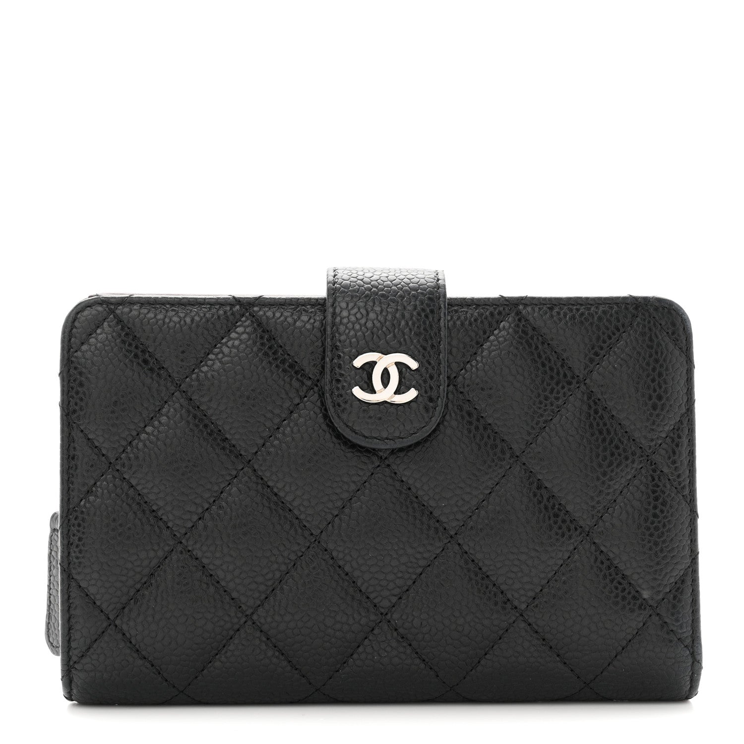 Chanel Caviar Quilted CC French Wallet Black 1 of 9