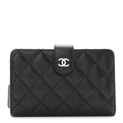 Chanel Caviar Quilted CC French Wallet Black 1 of 9