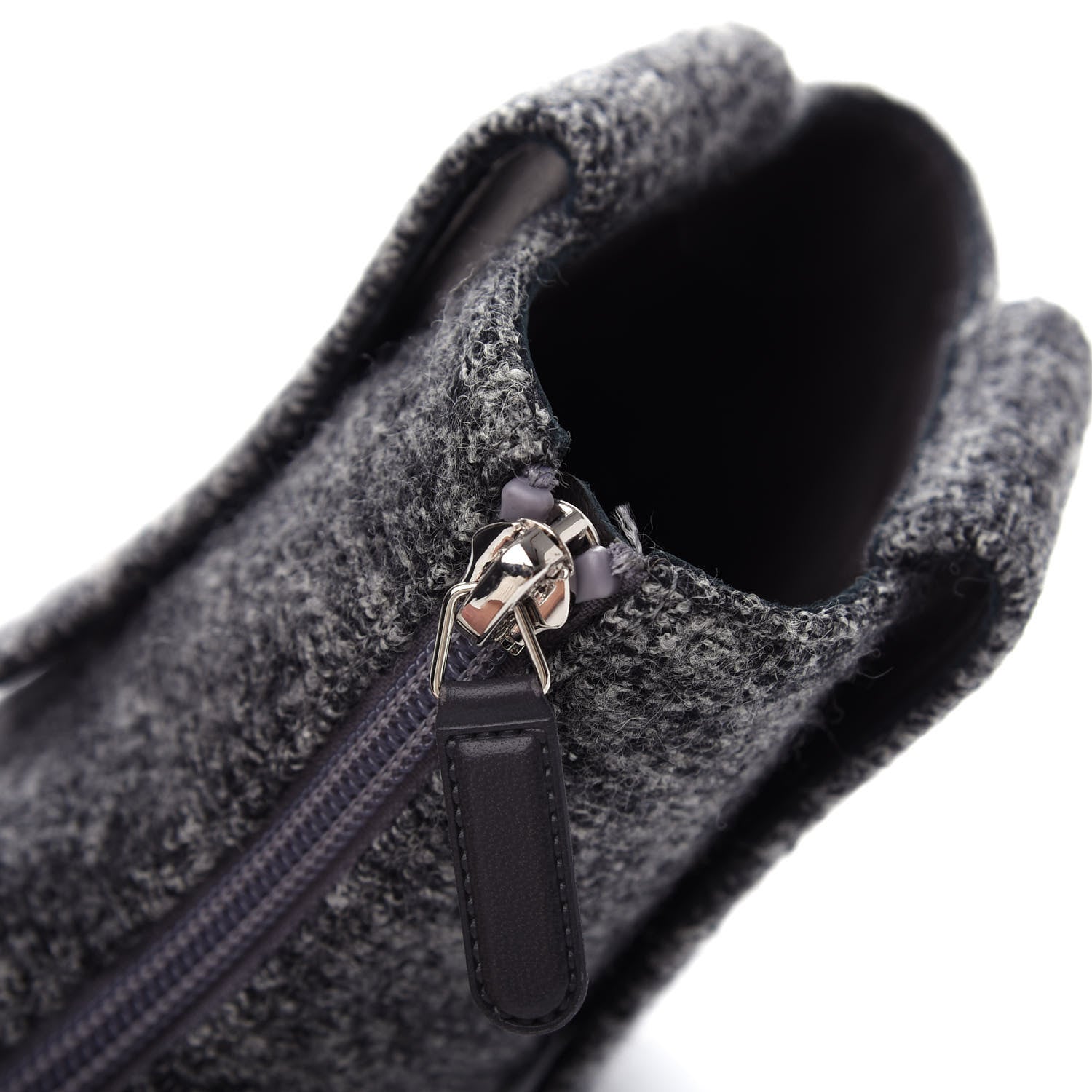 Chanel Tweed Short Boot 39.5 Grey 12 of 12