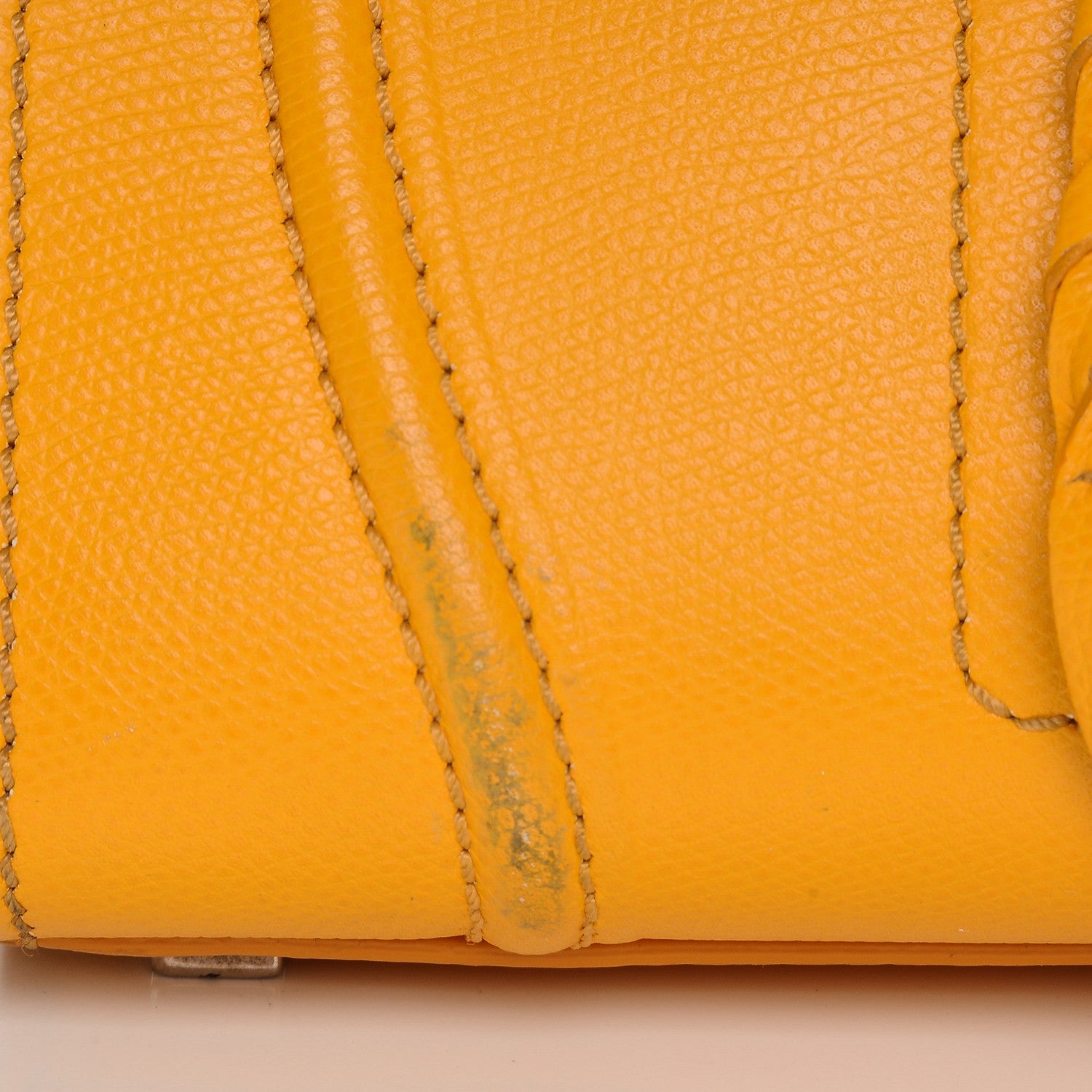 Celine Grained Calfskin Medium Phantom Luggage Yellow 9 of 14
