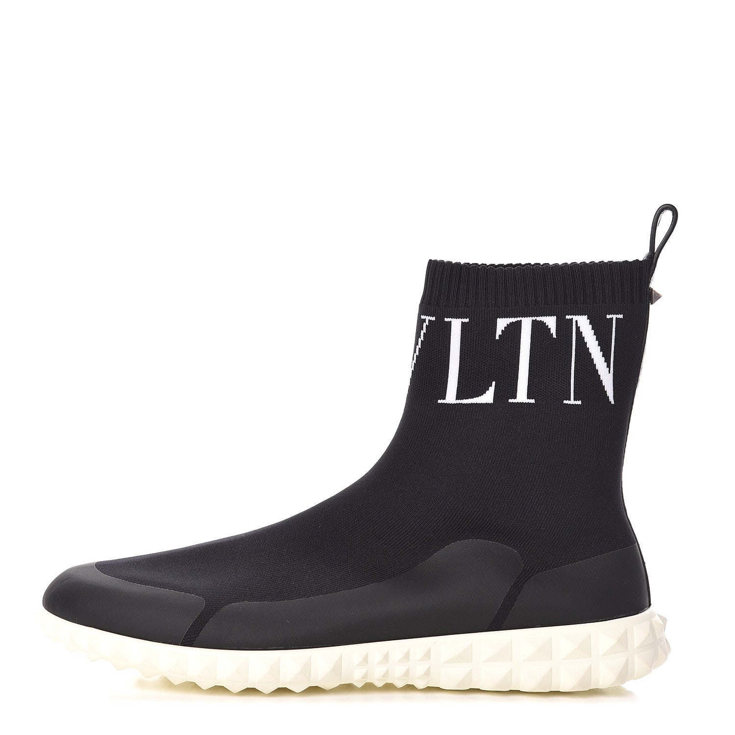 Valentino Garavani Stretch Knit VLTN Sock Sneakers 39 Black 1 of 7