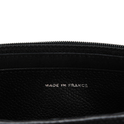 Chanel Caviar Half Moon Wallet On Chain WOC Black 7 of 8