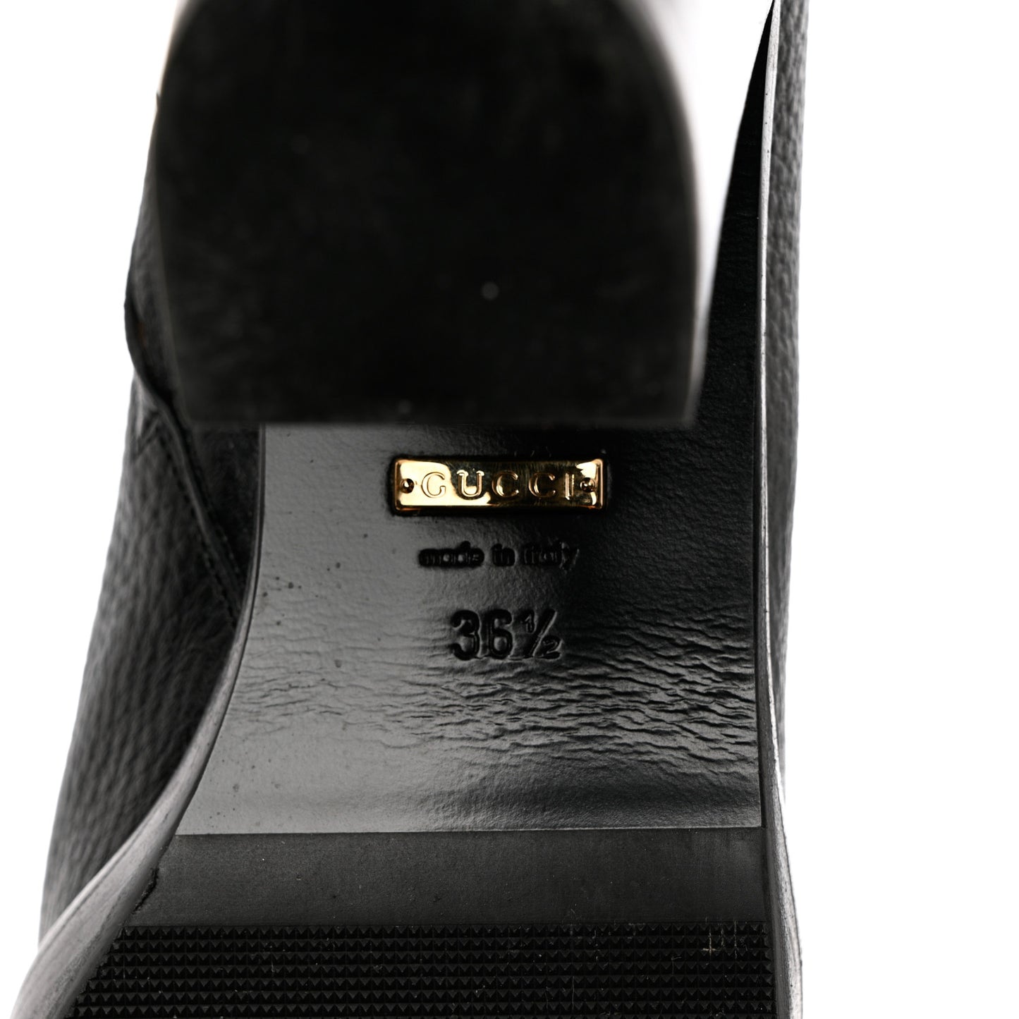 Austin Calfskin Interlocking G Ankle Boots 36.5 Black