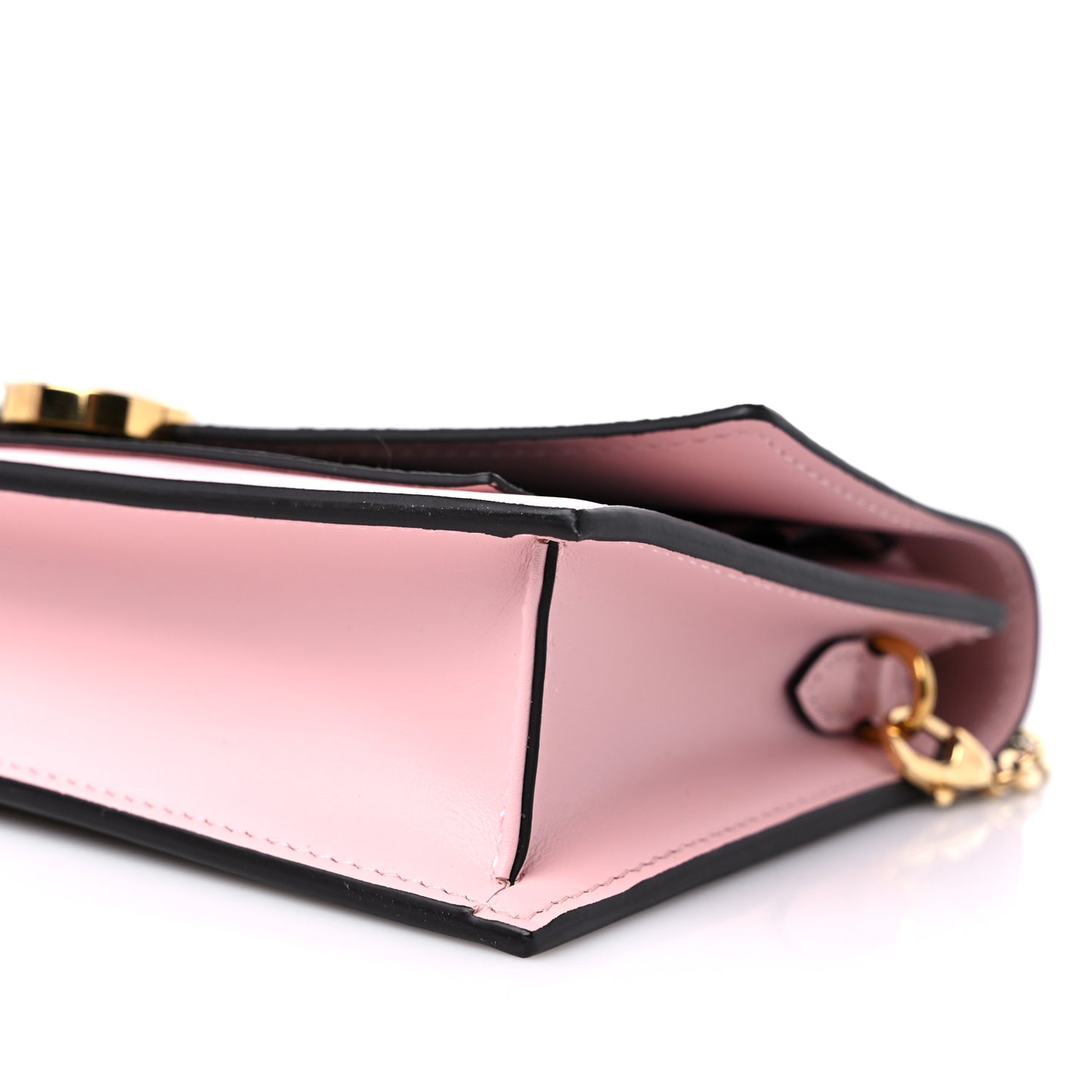 Monogram Flore Chain Wallet Rose Ballerine