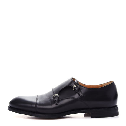 Gucci Calfskin Mens Buckle Loafer 9 Black 1 of 12