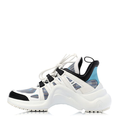 Louis Vuitton Calfskin Nylon LV Pop Archlight Sneaker 41 Blue 1 of 4