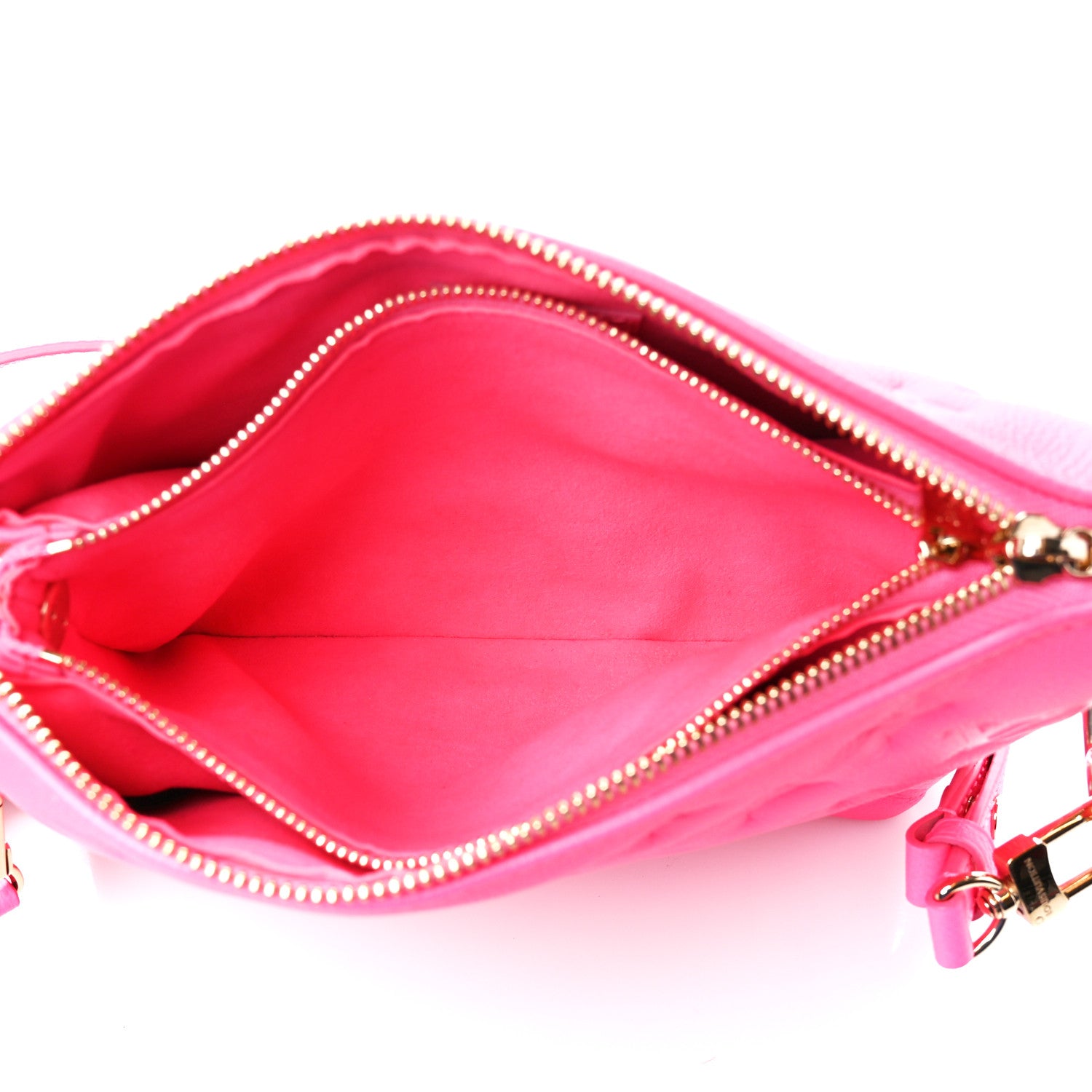 Louis Vuitton Calfskin Embossed Monogram Coussin BB Rose Fluo 5 of 12