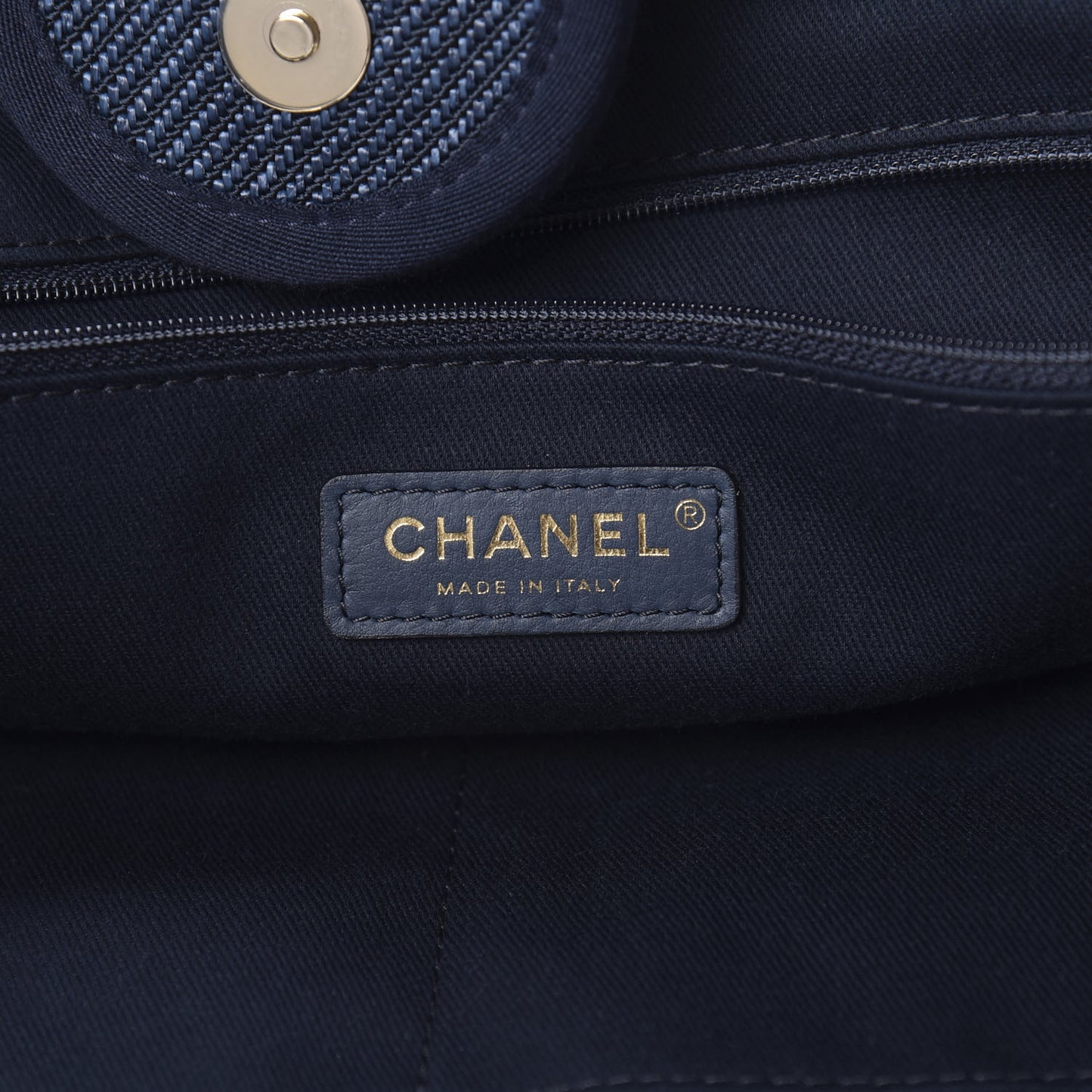 Denim Medium Deauville Tote Dark Blue