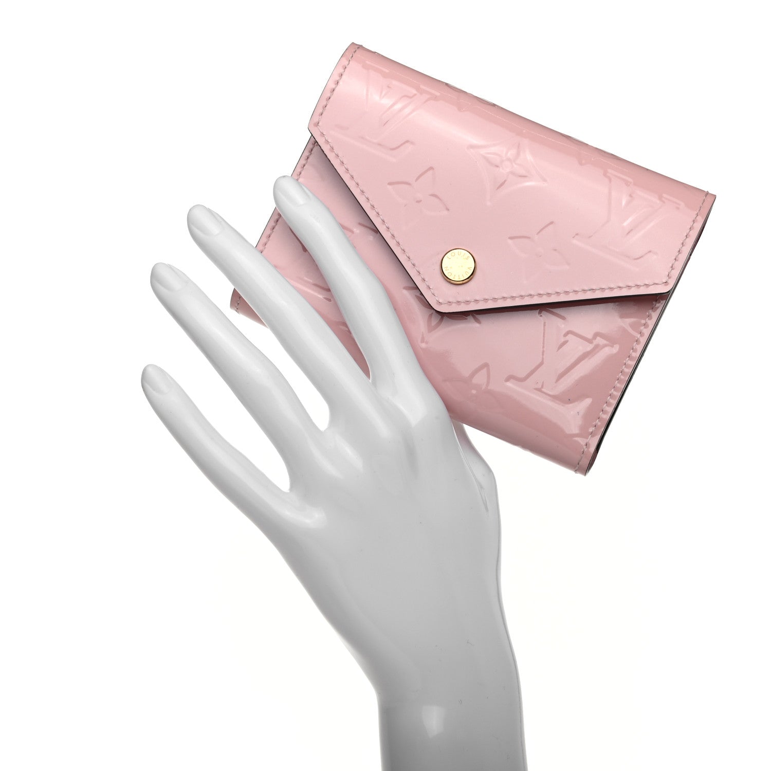 Louis Vuitton Vernis Victorine Wallet Rose Ballerine 2 of 8