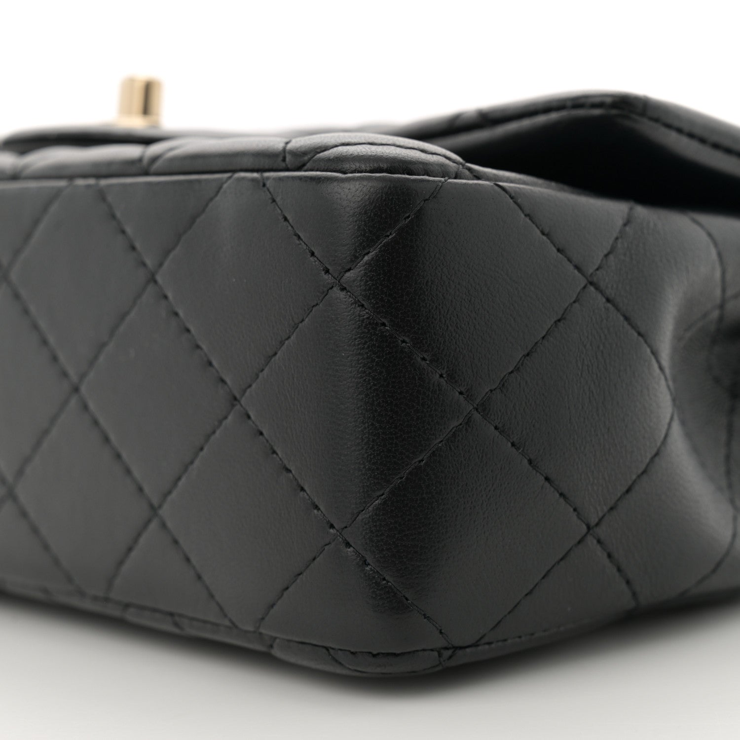 Chanel Lambskin Quilted Mini Rectangular Flap Black 10 of 10