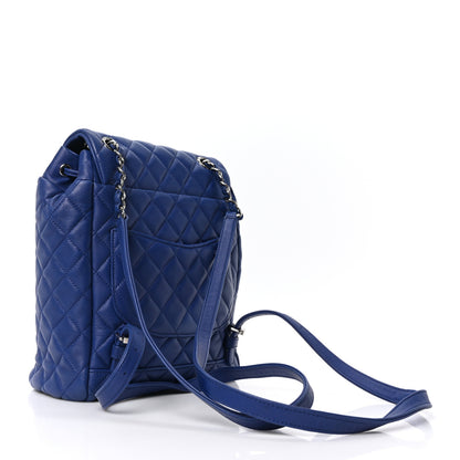 Chanel Calfskin Quilted Small Urban Spirit Backpack Blue 3 of 10