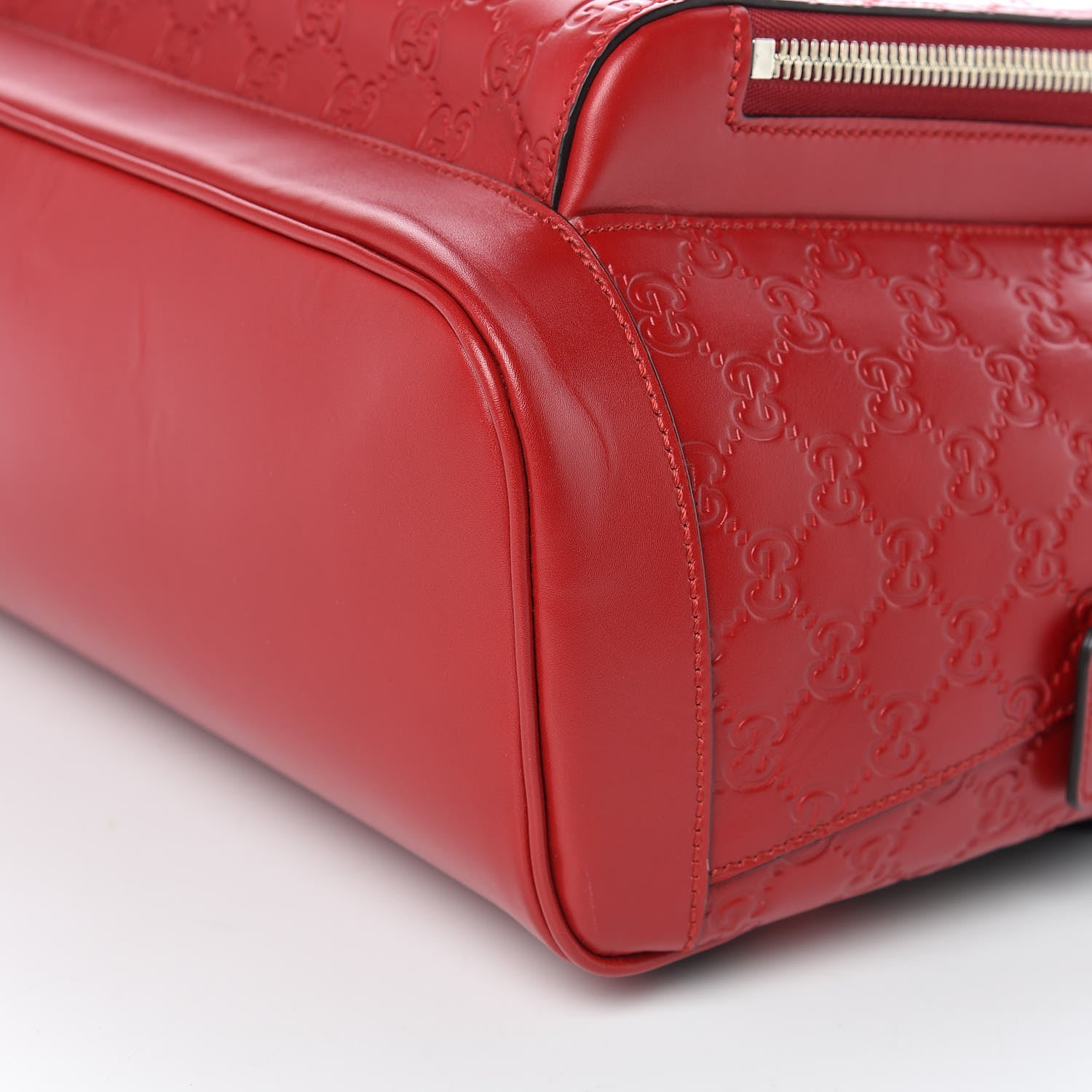 Gucci Guccissima Signature Day Backpack Hibiscus Red 9 of 9