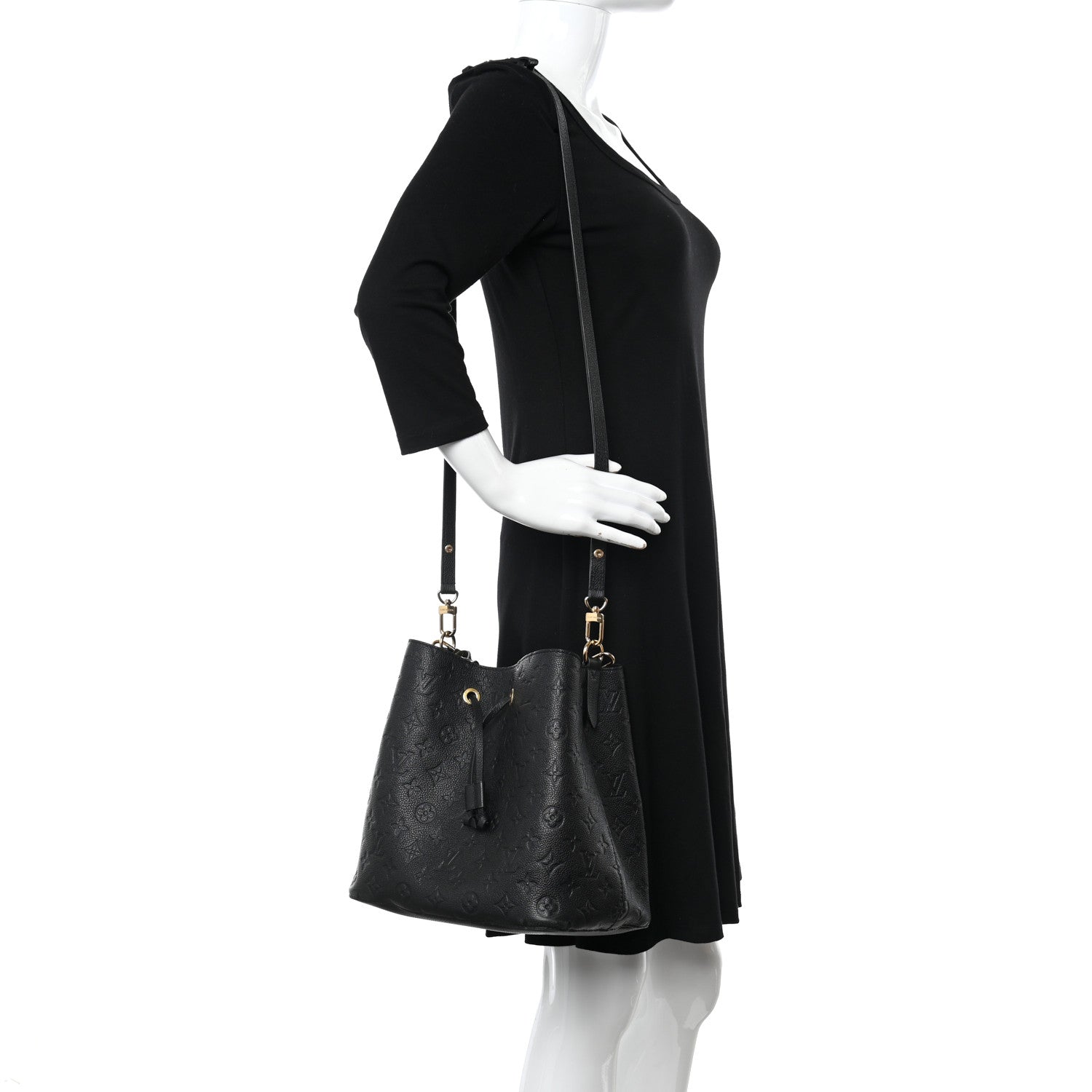 Louis Vuitton Empreinte Neonoe MM Black 2 of 10