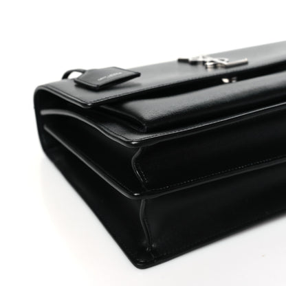Saint Laurent Calfskin Large Monogram Sunset Black 8 of 10