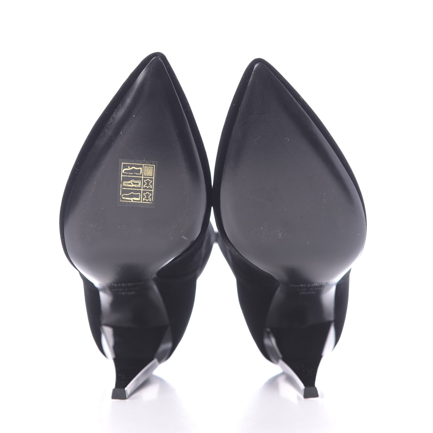 Saint Laurent Velvet Freja 105 Ankle Booties 36.5 Black 7 of 11
