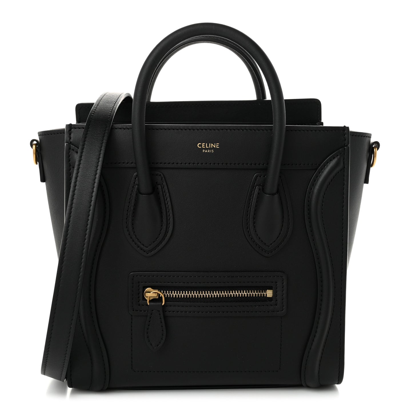Smooth Calfskin Nano Luggage Black