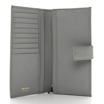 Prada Saffiano Metal Continental Flap Wallet Nube 5 of 8