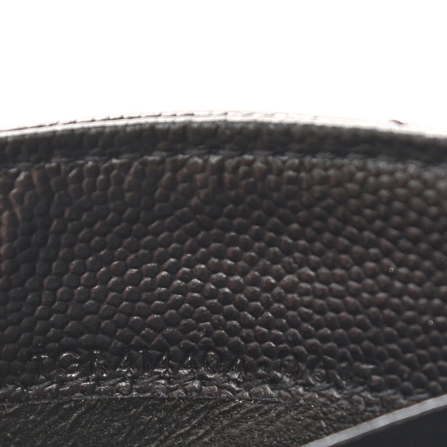 Grain De Poudre Matelasse Chevron Small Monogram Envelope Wallet Black