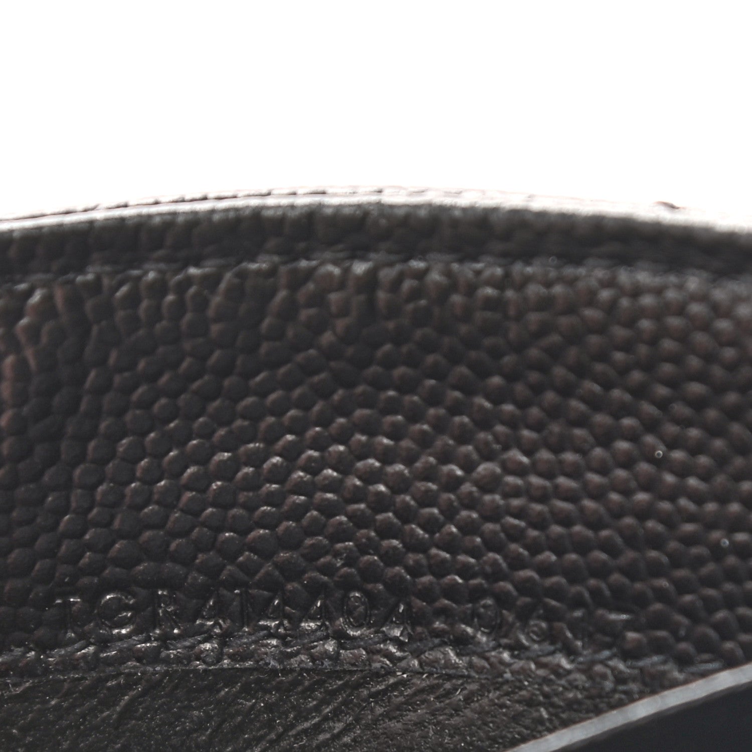 Saint Laurent Grain De Poudre Matelasse Chevron Small Monogram Envelope Wallet Black 7 of 7