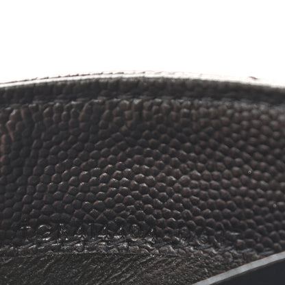 Saint Laurent Grain De Poudre Matelasse Chevron Small Monogram Envelope Wallet Black 7 of 7