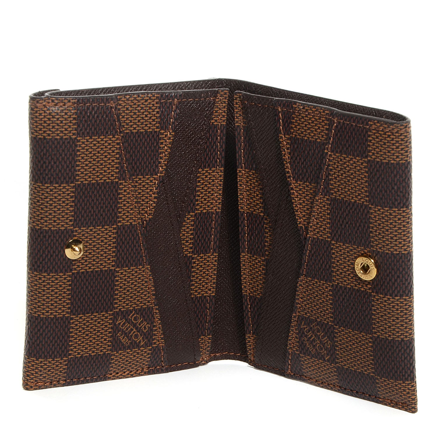 Louis Vuitton Damier Ebene Compact Origami Wallet 6 of 7