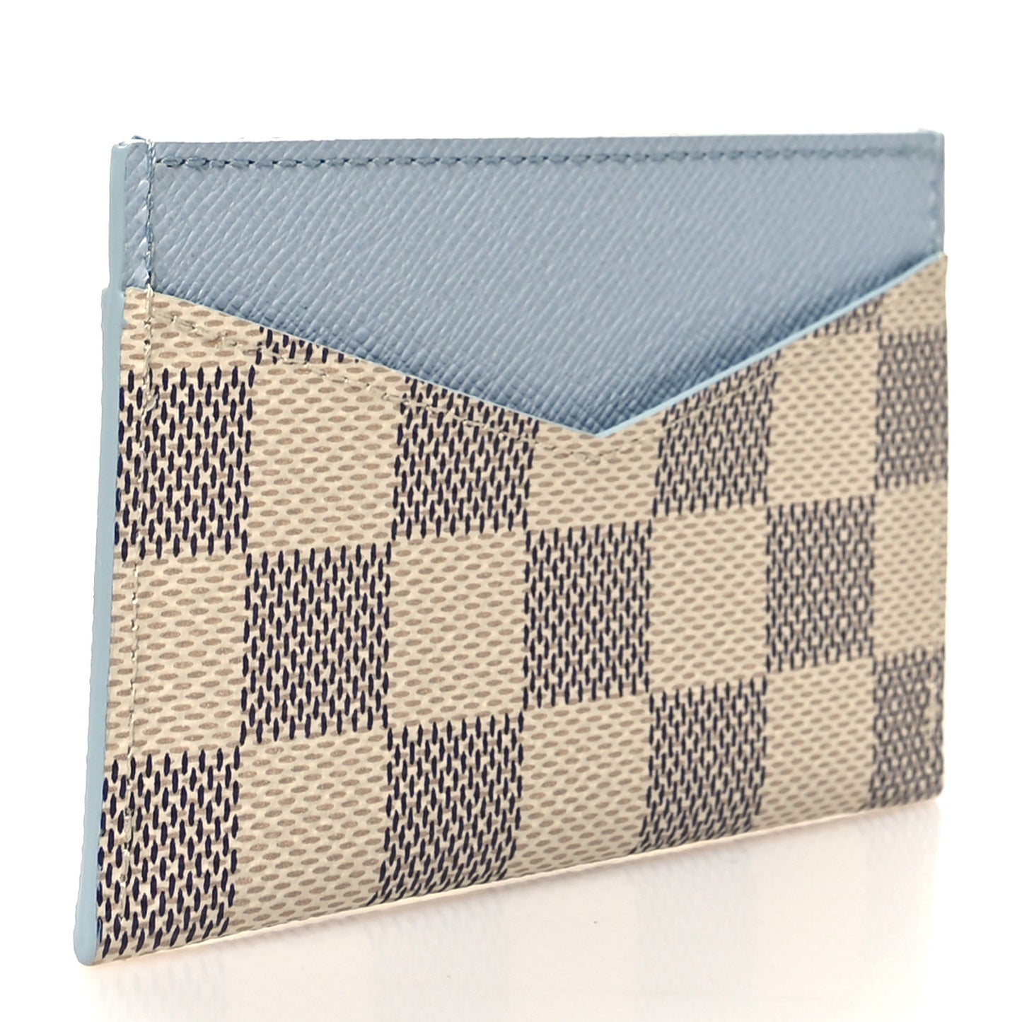 Damier Azur Daily Card Holder Olympe Blue