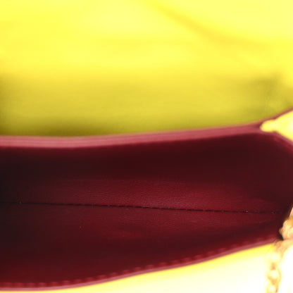 Louis Vuitton Lambskin Embossed Monogram Coussin Belt Vert Acide 5 of 8