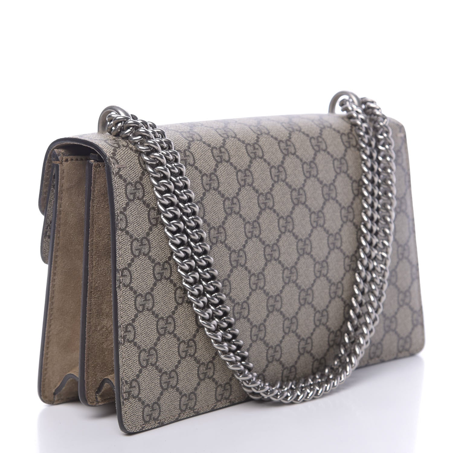 Gucci GG Supreme Monogram Small Dionysus Shoulder Bag Taupe 3 of 10