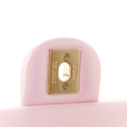 Chanel Pearly Lambskin Pearl Quilted Mini Flap Pink 6 of 12