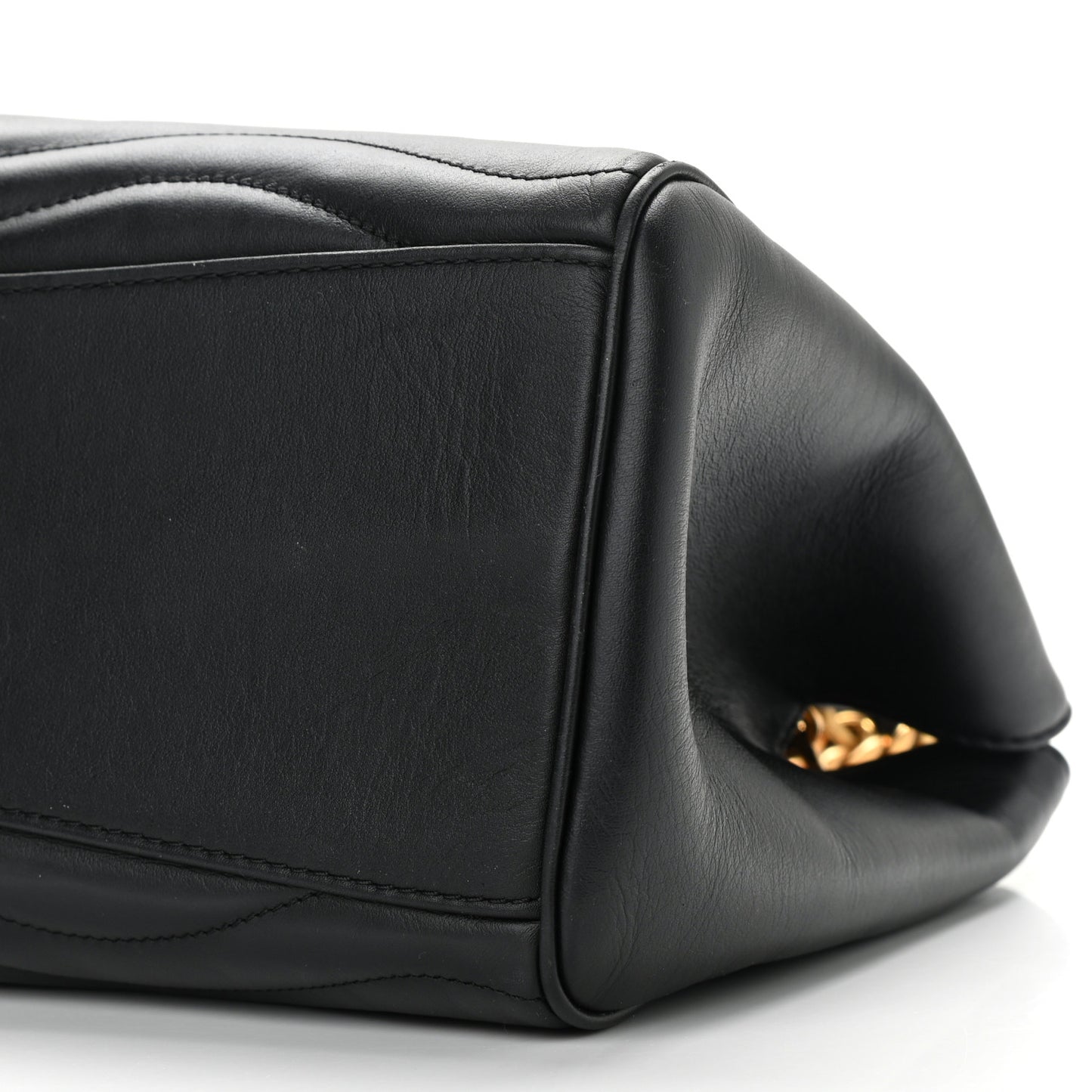 Calfskin New Wave Chain Tote Black