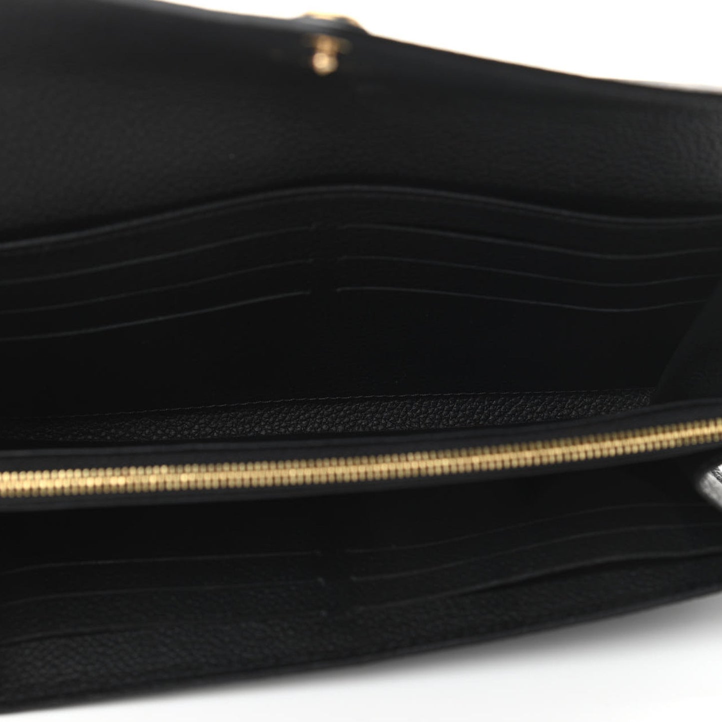 Monogram Empreinte Giant Sarah Wallet Black Beige
