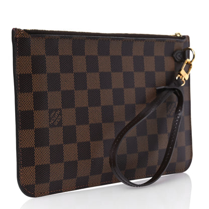 Louis Vuitton Damier Ebene Neverfull MM GM Pochette 3 of 11