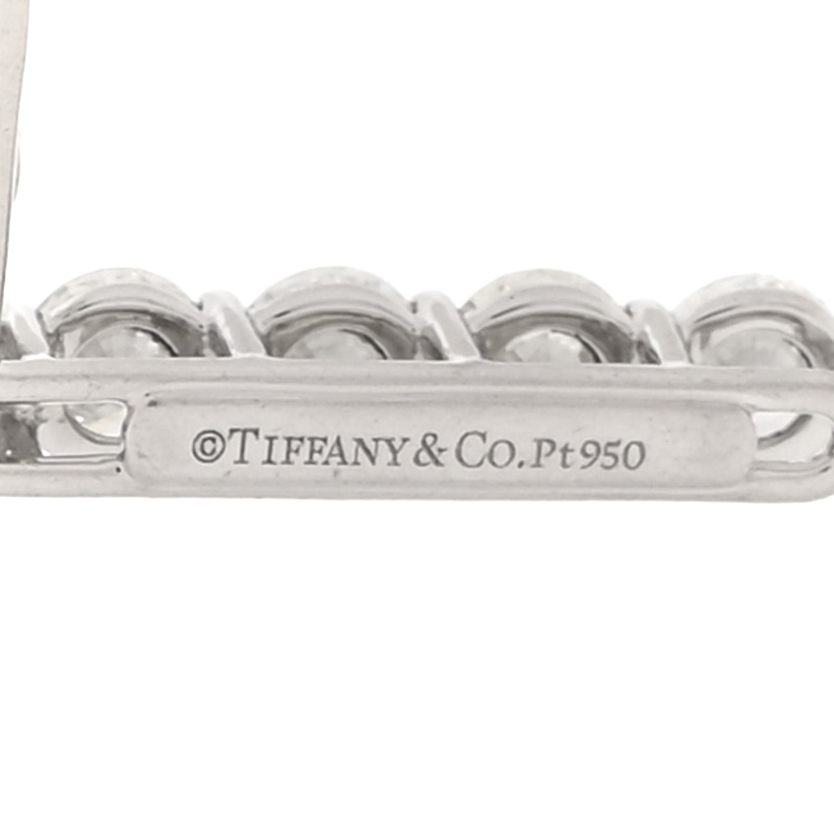 Tiffany Platinum Diamond Large Cross Pendant Necklace 5 of 5