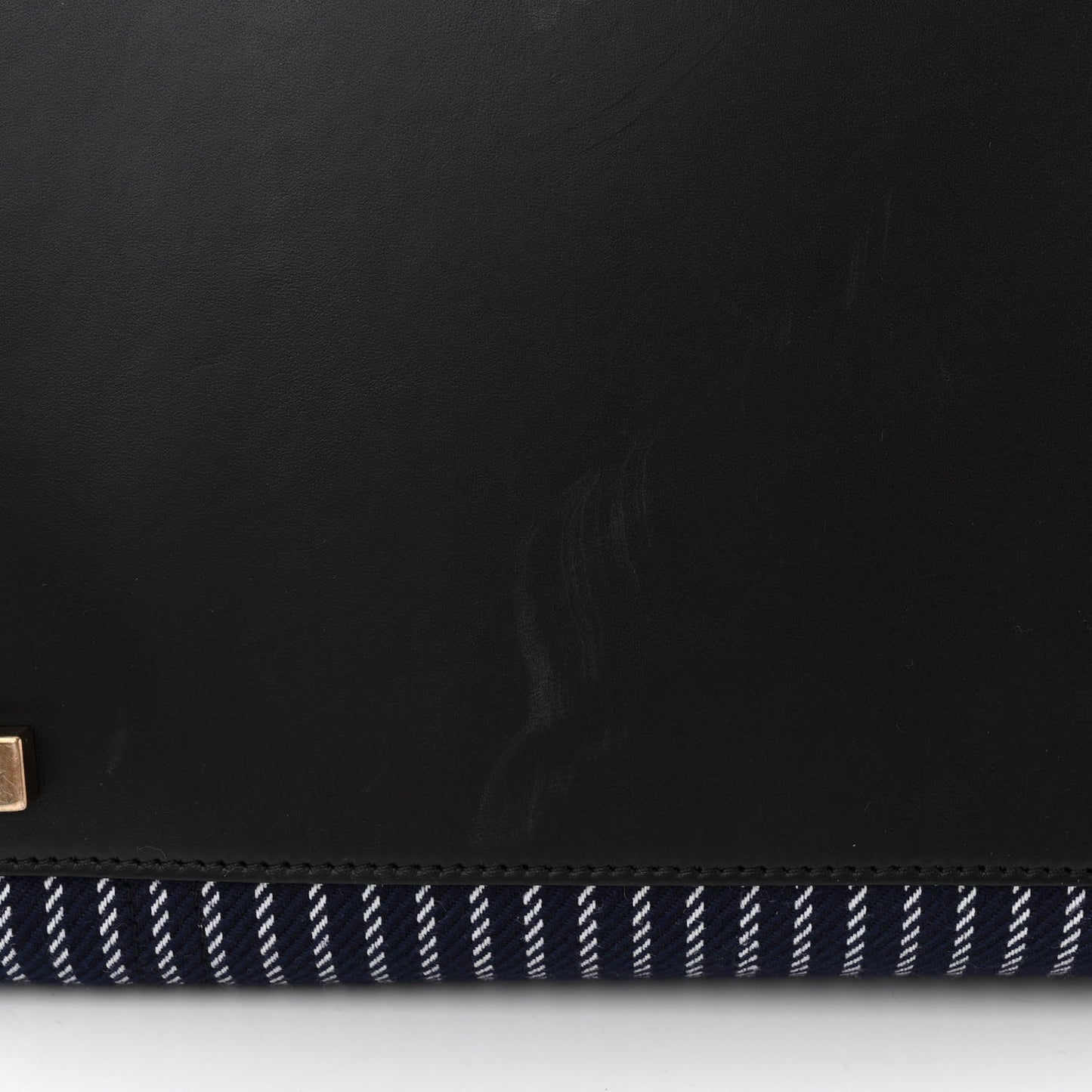 Cotton Canvas Striped Medium Phantom Luggage Navy White