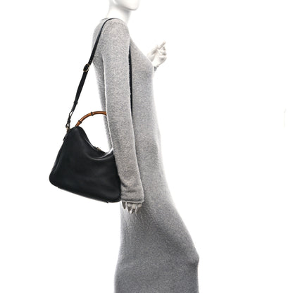 Gucci Softy Wonka Textured Dollar Calfskin Medium Diana Shoulder Bag Black 2 of 10