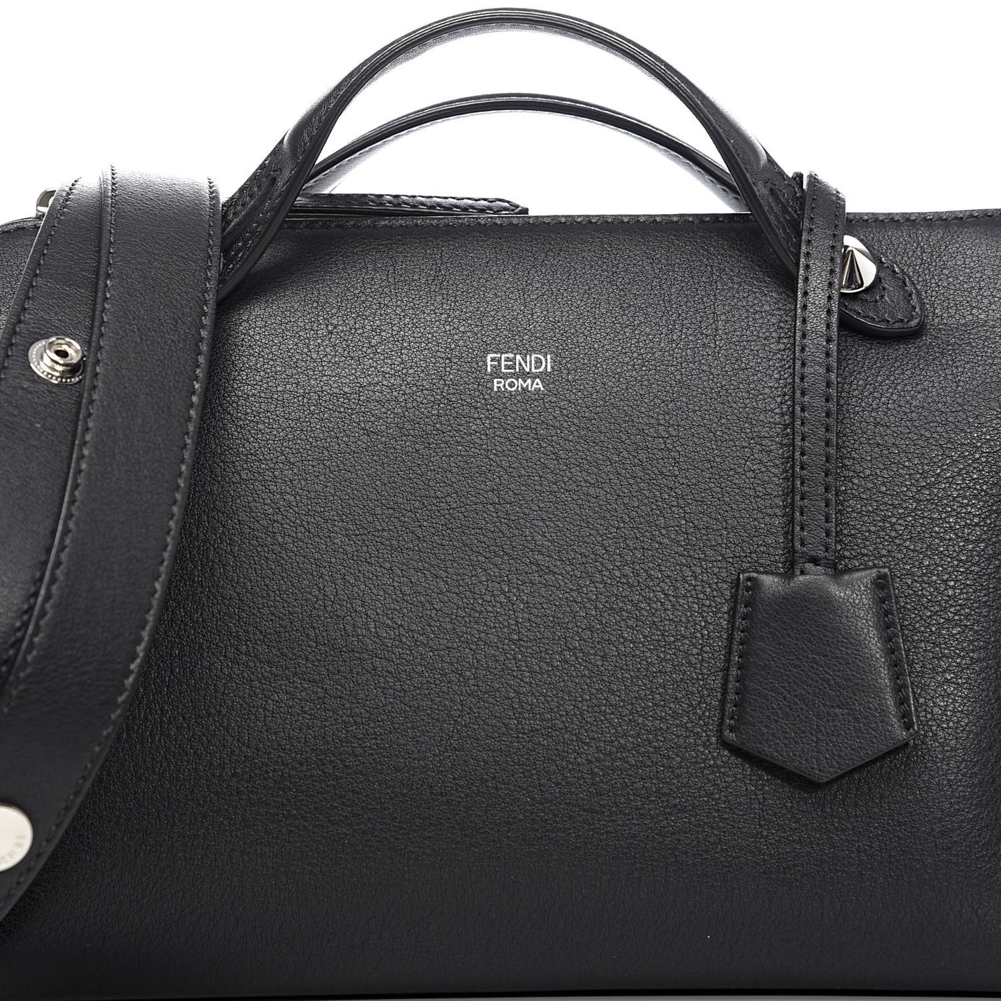 Vitello Dolce Marmol Medium By The Way Boston Bag Black