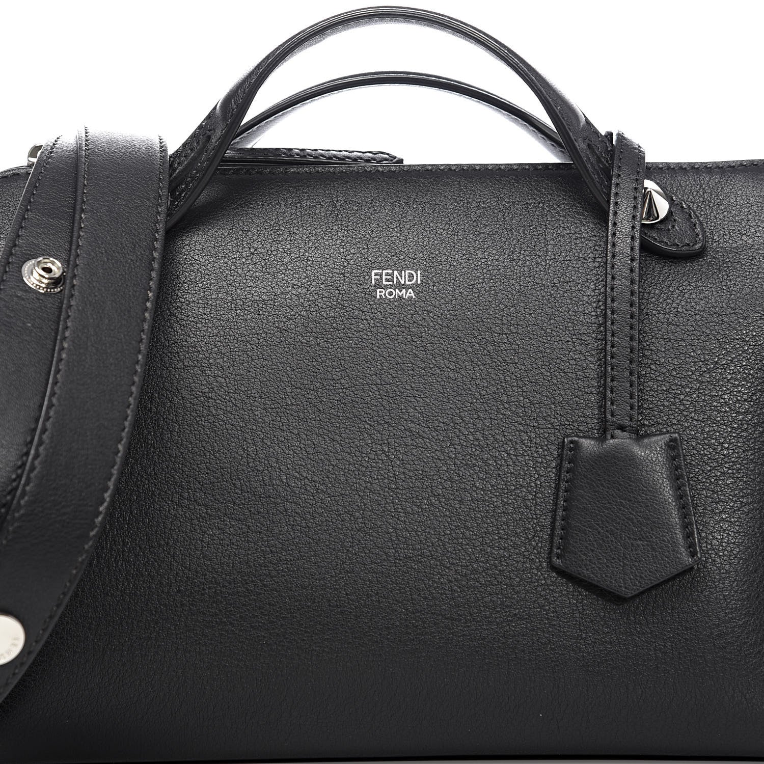 Fendi Vitello Dolce Marmol Medium By The Way Boston Bag Black 10 of 10