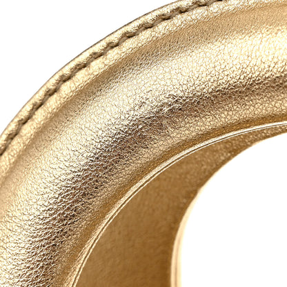 Christian Dior Metallic Calfskin Bead Embroidery Mini Lady Dior Gold 11 of 12