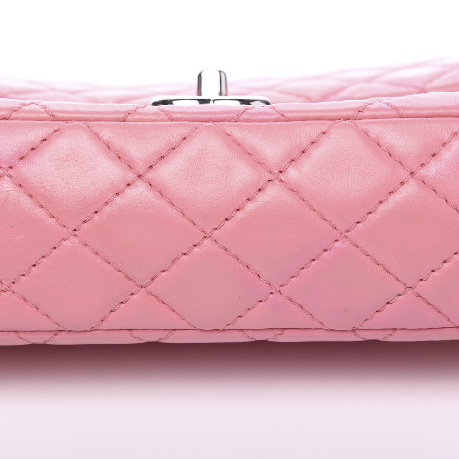 Chanel Lambskin Quilted Medium Double Flap Light Pink 13 of 16