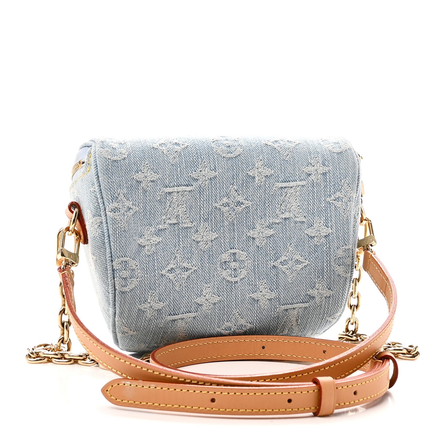 Monogram Denim Mini Bumbag Sky Blue